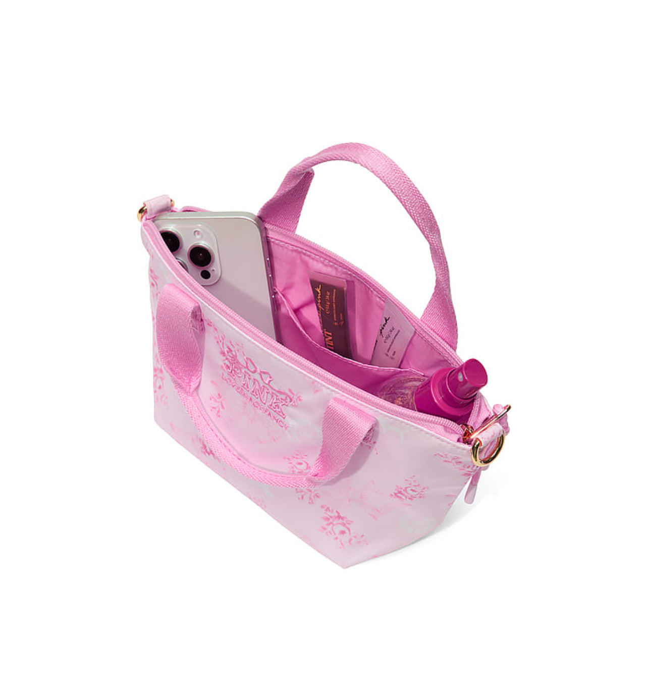 New PINK Victoria's Secret LoveShackFancy Tote Bag Small  Purse Floral Crossbody