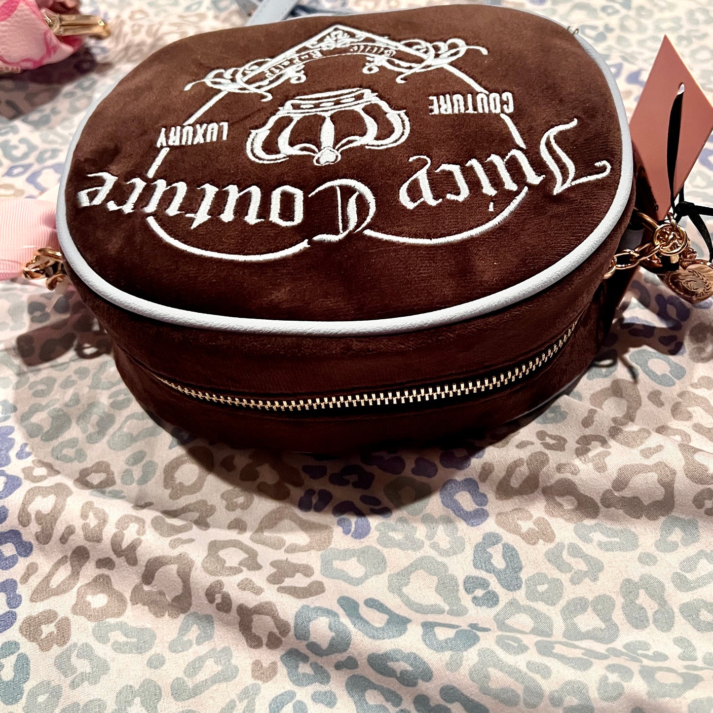 New Brown Juicy Couture Purse + Wallet Set NWT Vintage Style Luxury Crossbody