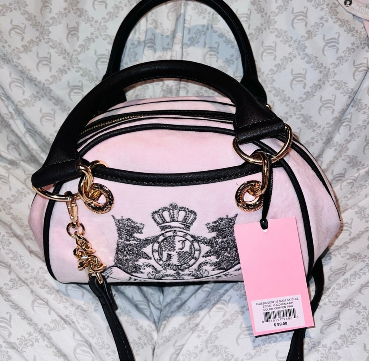 Lot of 3 Juicy Couture Bags for @alejandrabar243 set of 3 purses Cheetah, Scottie + Strawberry Bowler Juicy Couture Bag