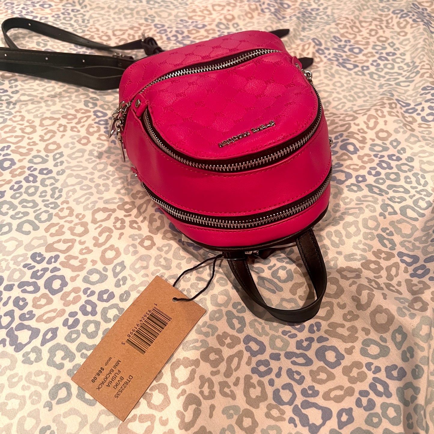 New Pink Steve Madden Mini Backpack Purse Bviki Fushia