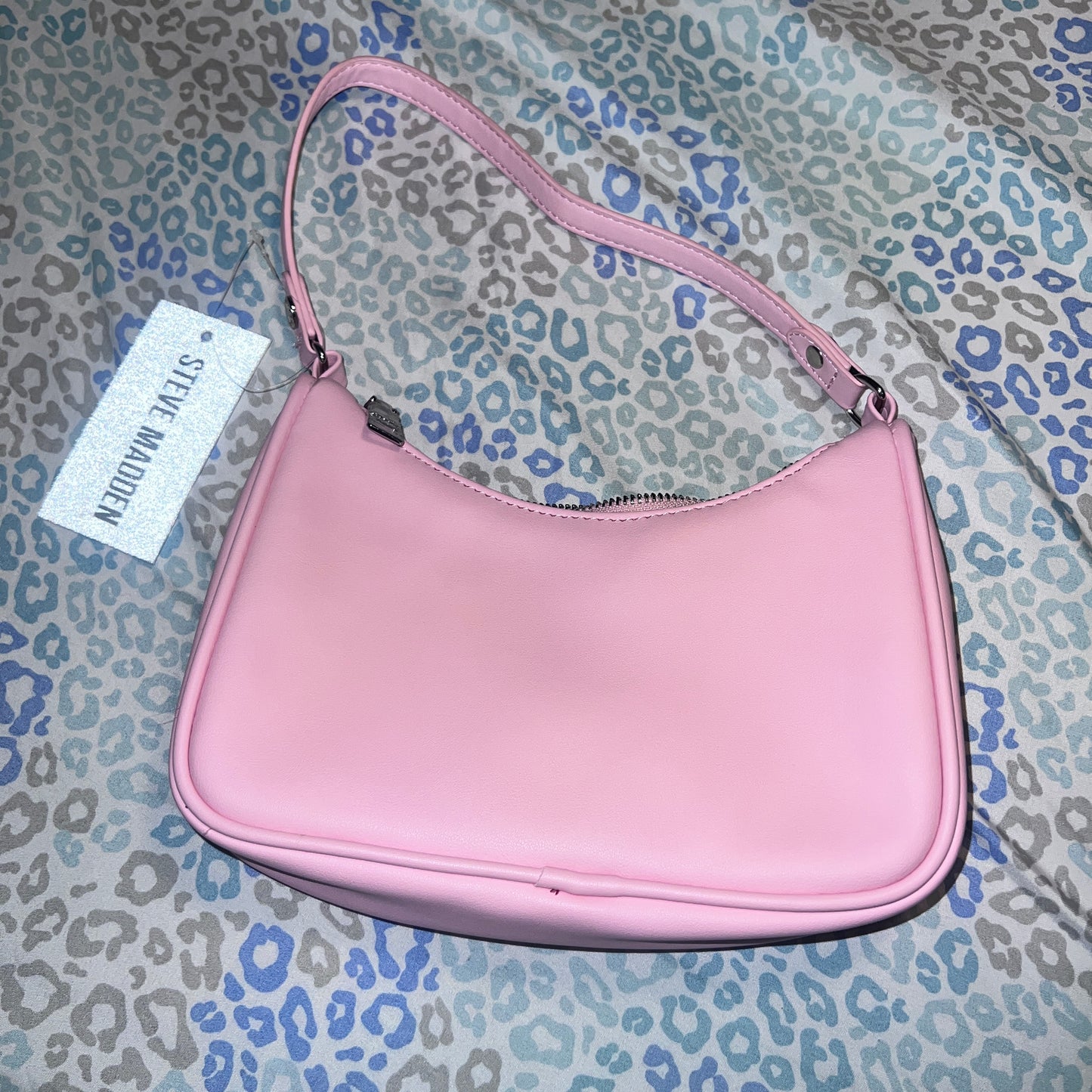 New Pink Steve Madden Purse Handbag Bag Rhinestone Ombré Bpauli Water Drop