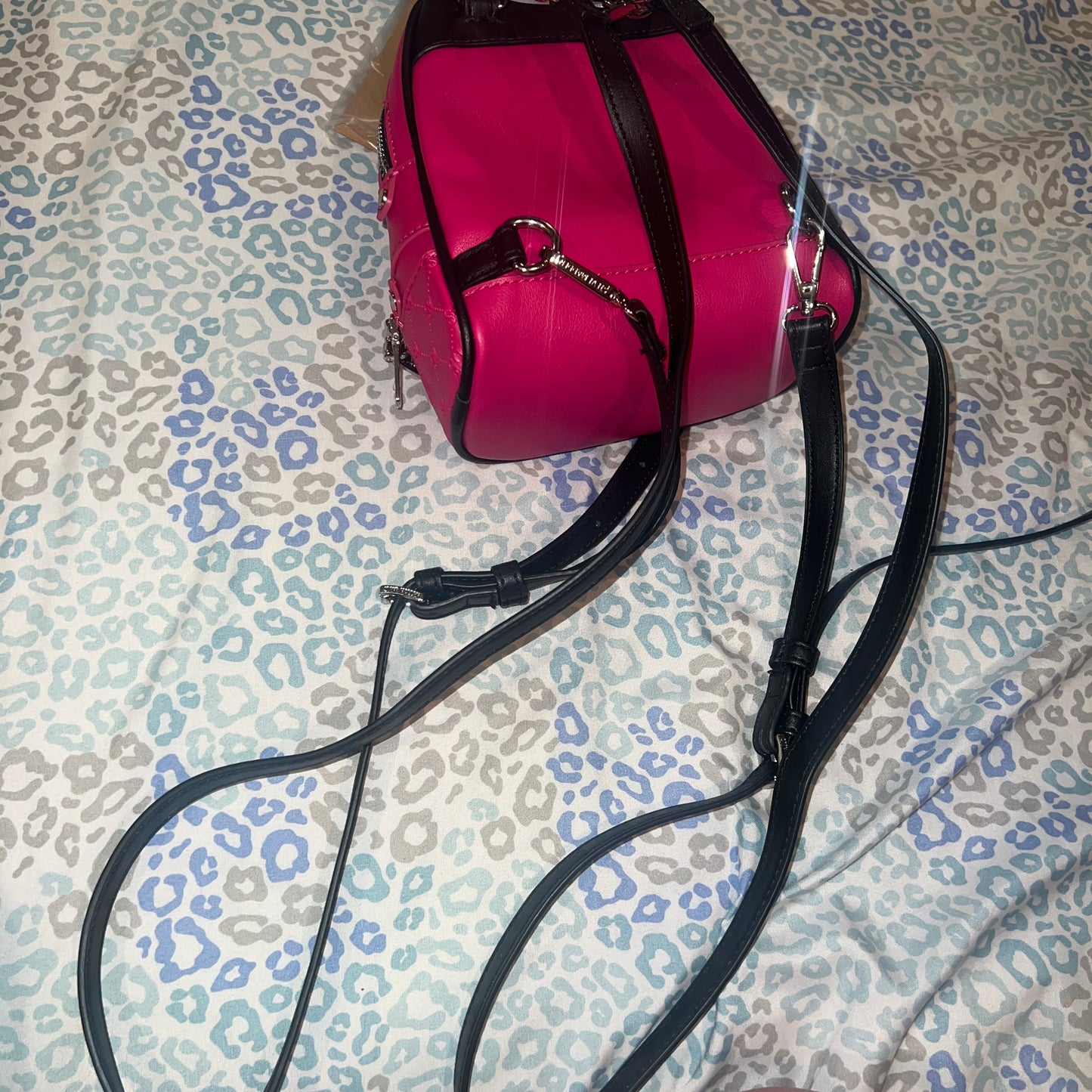 New Pink Steve Madden Mini Backpack Purse Bviki Fushia