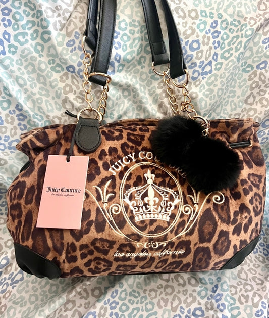Lot of 3 Juicy Couture Bags for @alejandrabar243 set of 3 purses Cheetah, Scottie + Strawberry Bowler Juicy Couture Bag