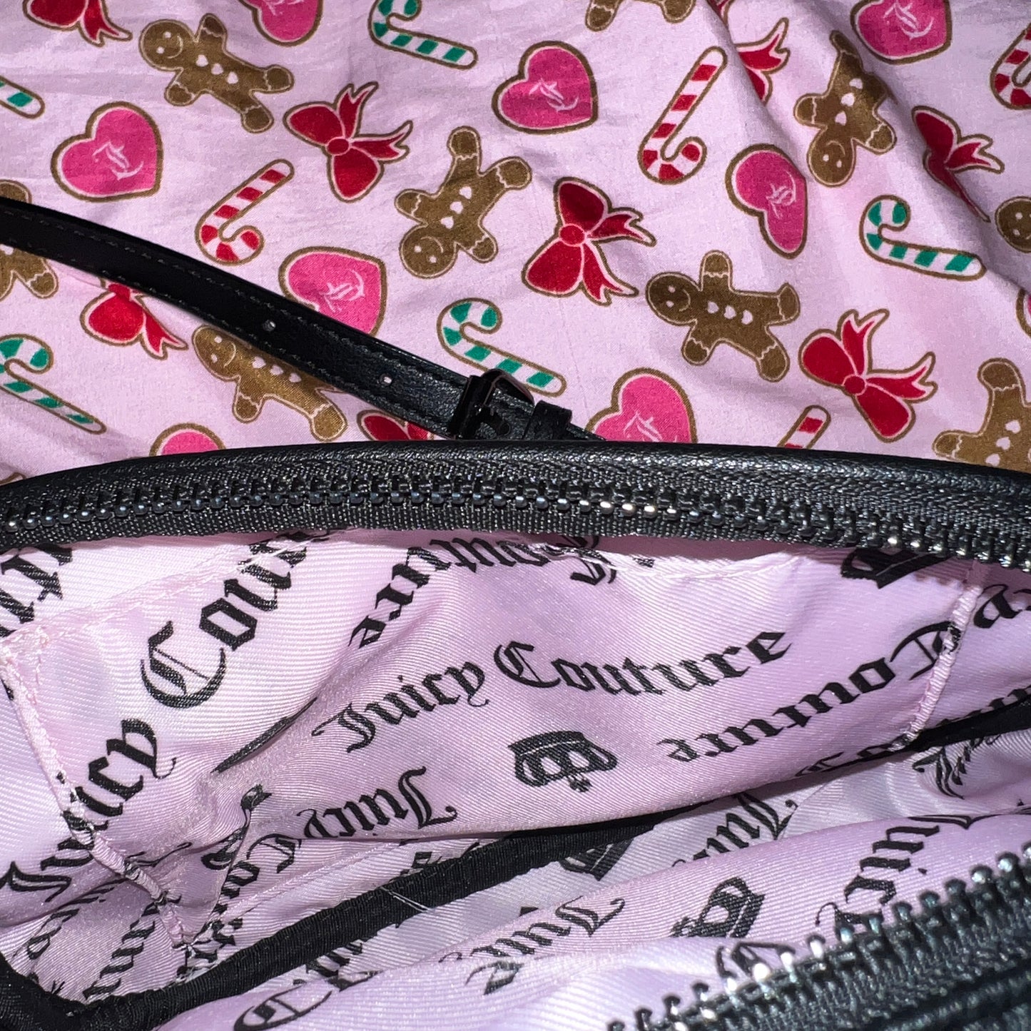 New Black Juicy Couture Crossbody Bag Purse Skull Haunted Couture MSRP $79