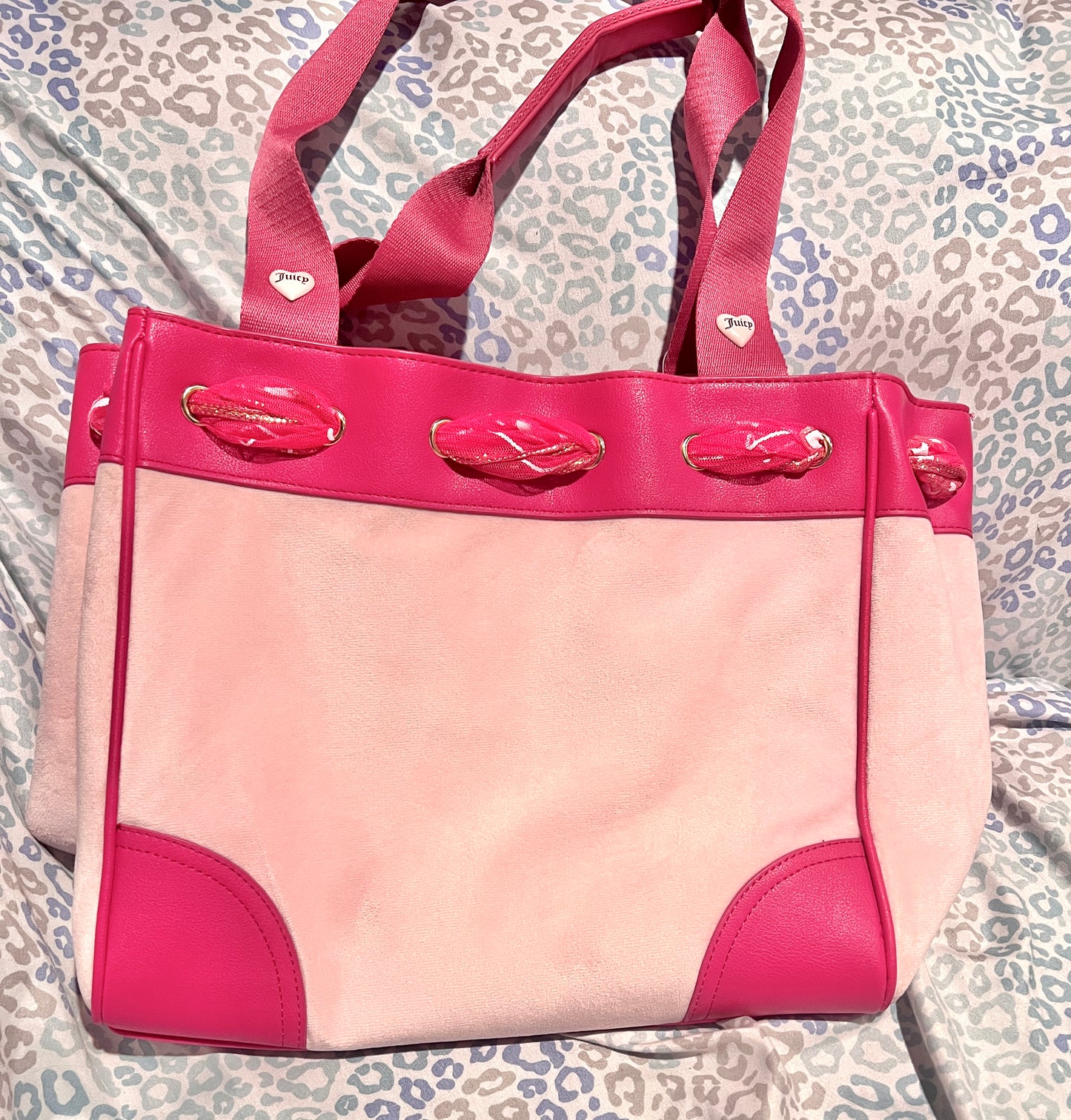 New Pink Juicy Couture Purse Daydreamer Tote Bag Handbag Spill the Juicy Tea