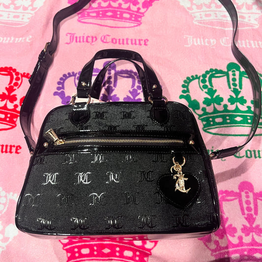 New Black Juicy Couture Purse Bag Handbag MSRP $89 Liquorice Nailed It Satchel