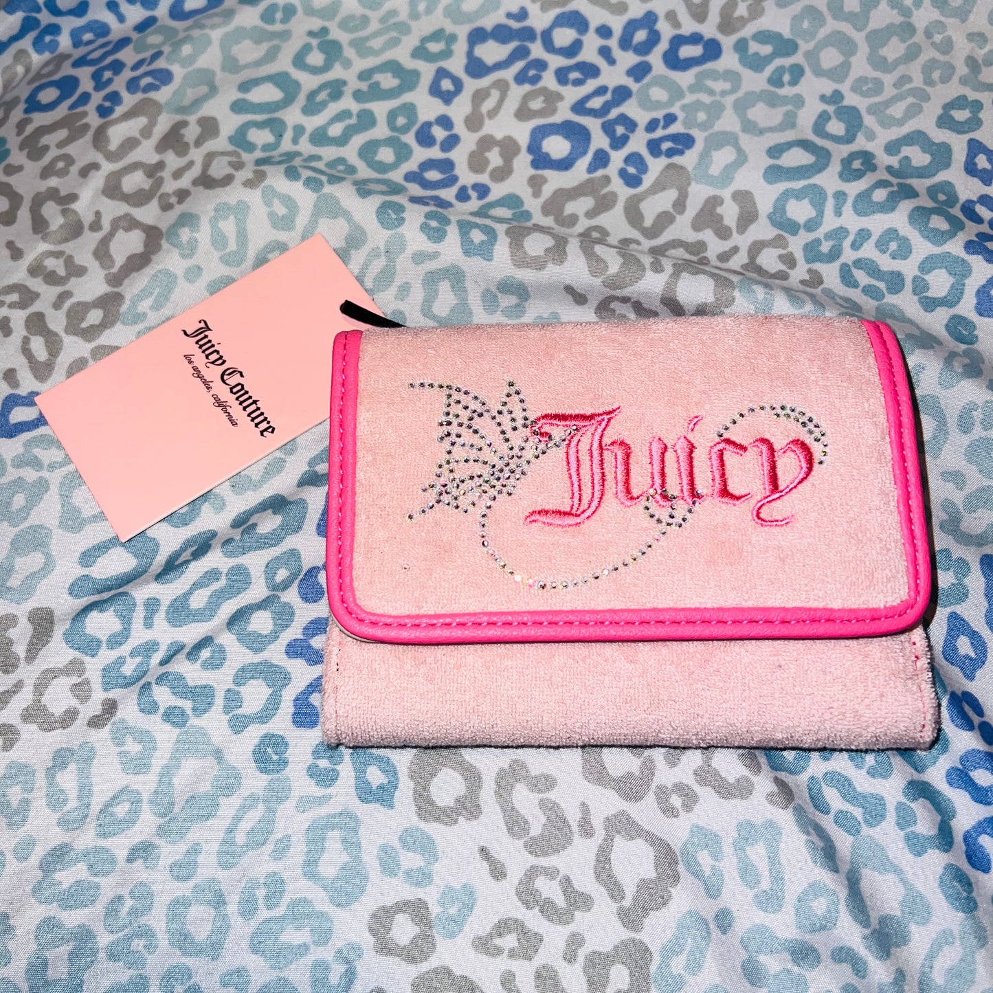 New Pink Juicy Couture Purse + Wallet NWT Butterfly Bag Satchel Handbag
