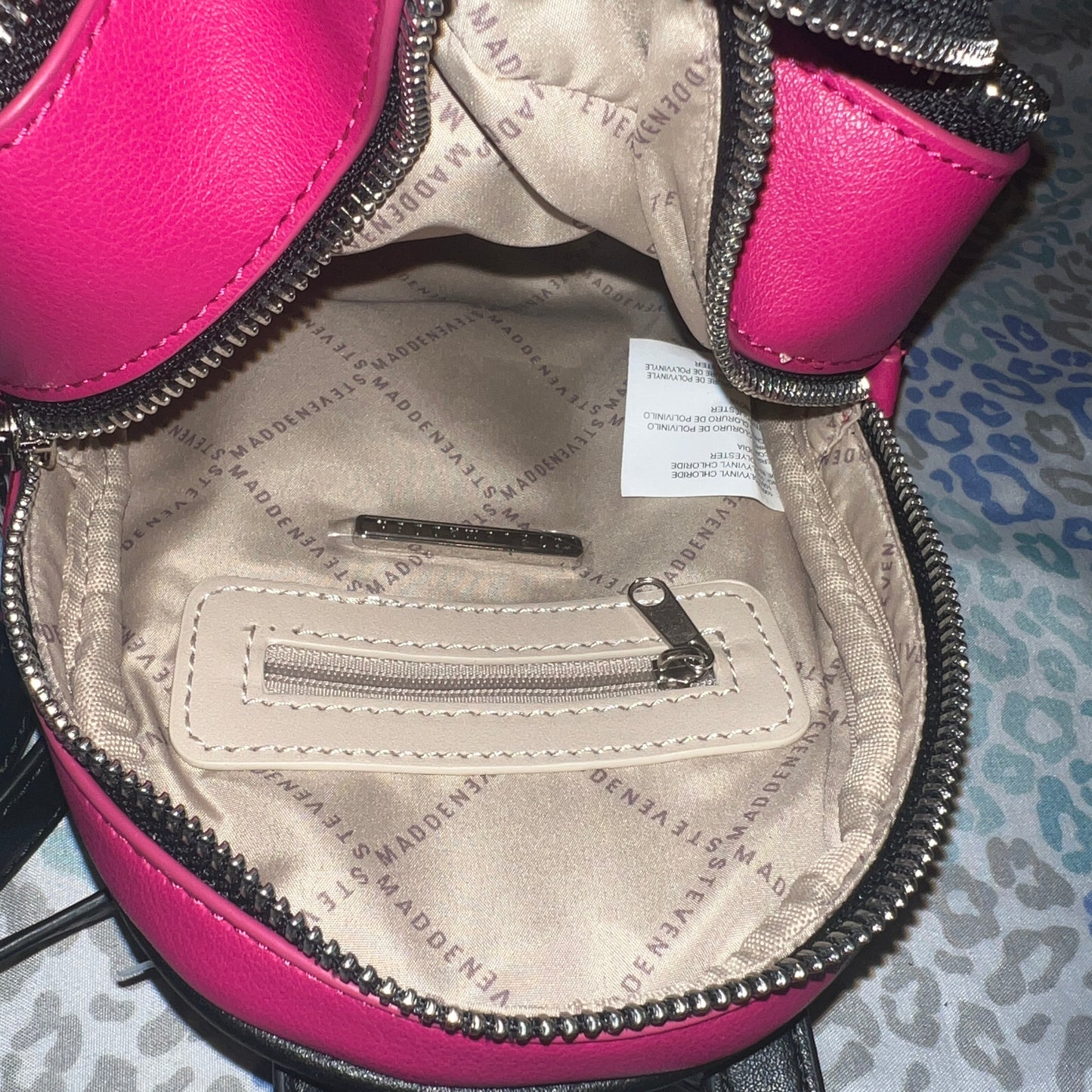 New Pink Steve Madden Mini Backpack Purse Bviki Fushia