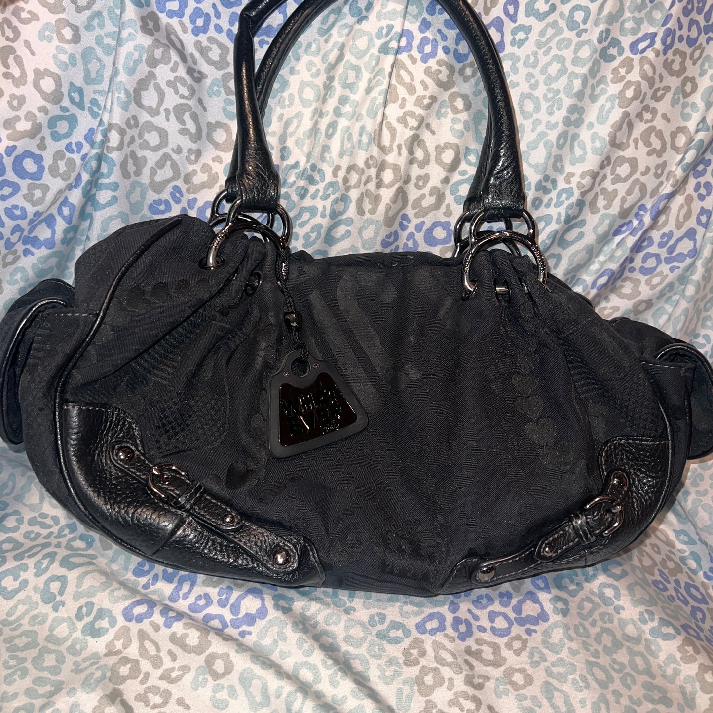 Vintage Black Juicy Couture Purse Shoulder Bag Handbag Y2K Mcbling