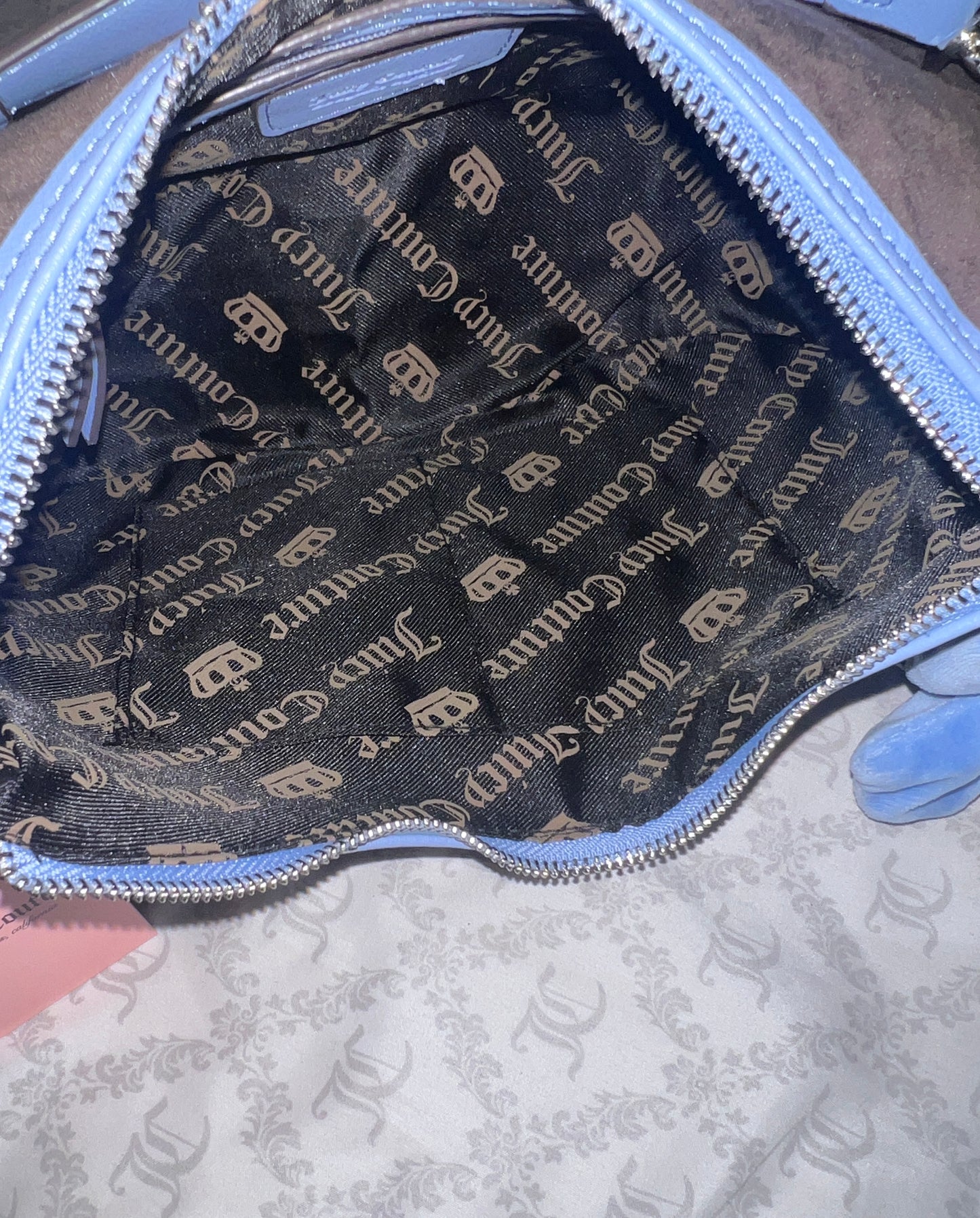 New Blue Brown Juicy Couture Bag Purse Juicy Princess Shoulder Bag Handbag
