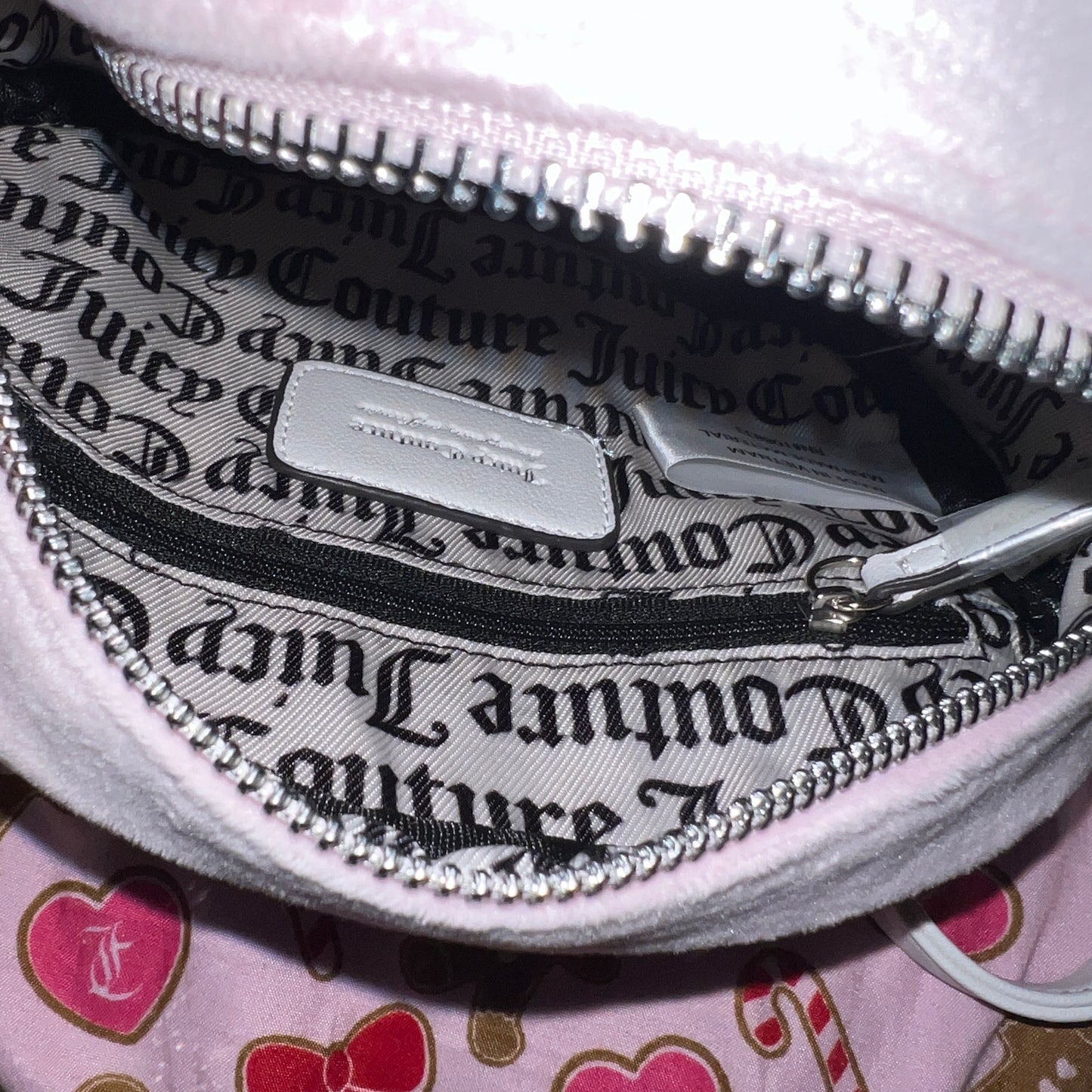 New Pink Juicy Couture Crossbody Bag Purse Y2K Couture Luxury Girlie Royalty