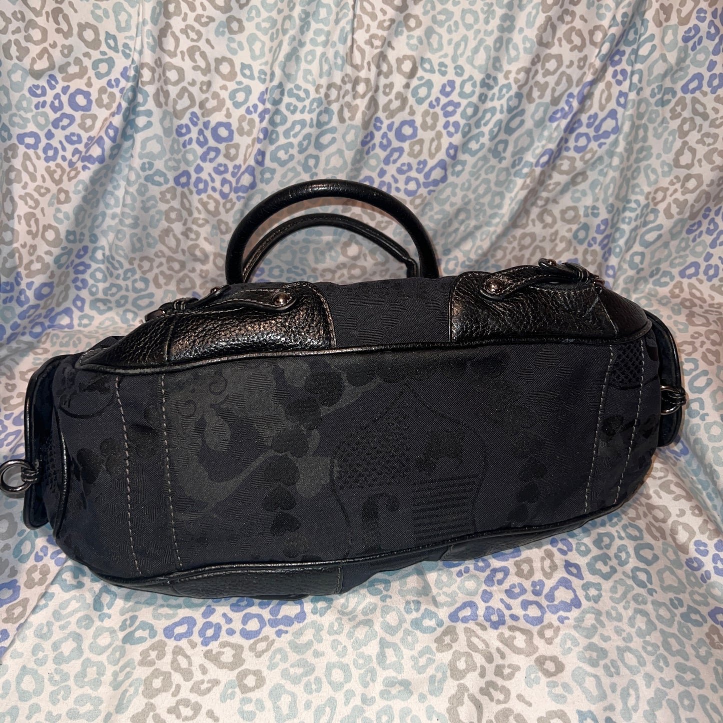 Vintage Black Juicy Couture Purse Shoulder Bag Handbag Y2K Mcbling