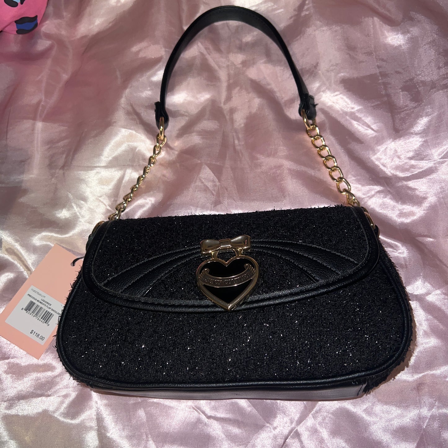 New Black Juicy Couture Shoulder Bag Purse