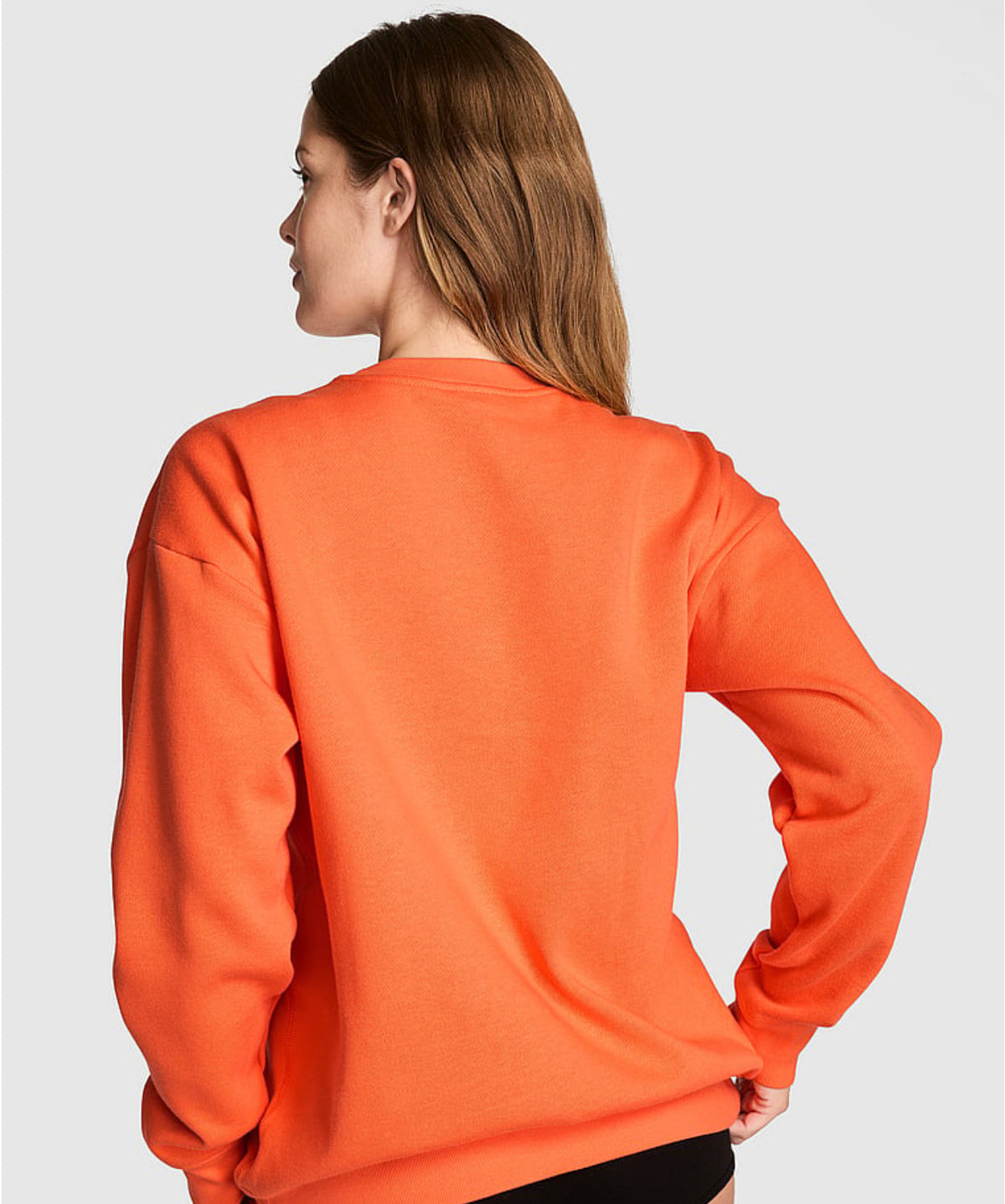 New Large VS PINK Orange Ghosted Crewneck Sweatshirt Halloween 2026 Jacket