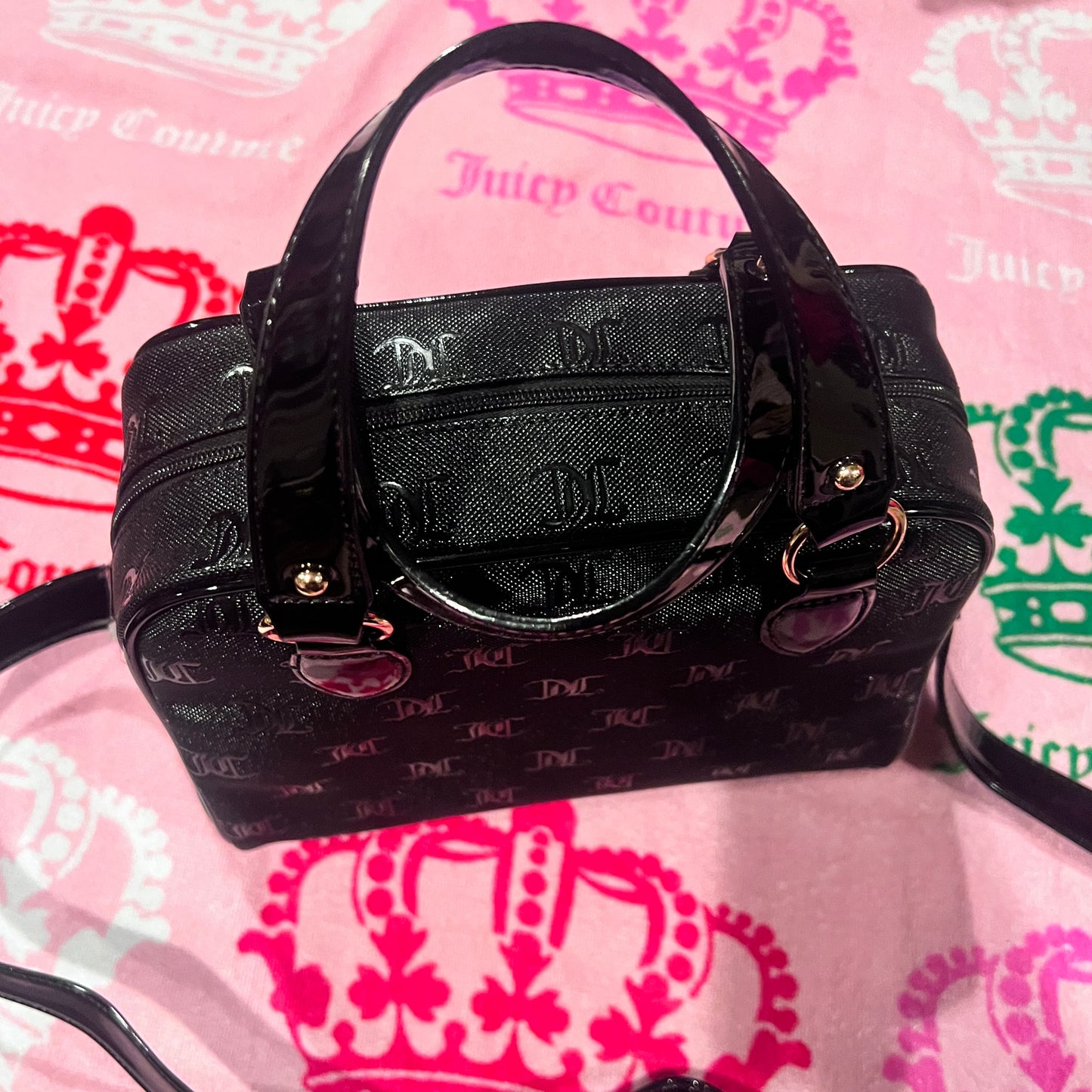 New Black Juicy Couture Purse Bag Handbag MSRP $89 Liquorice Nailed It Satchel