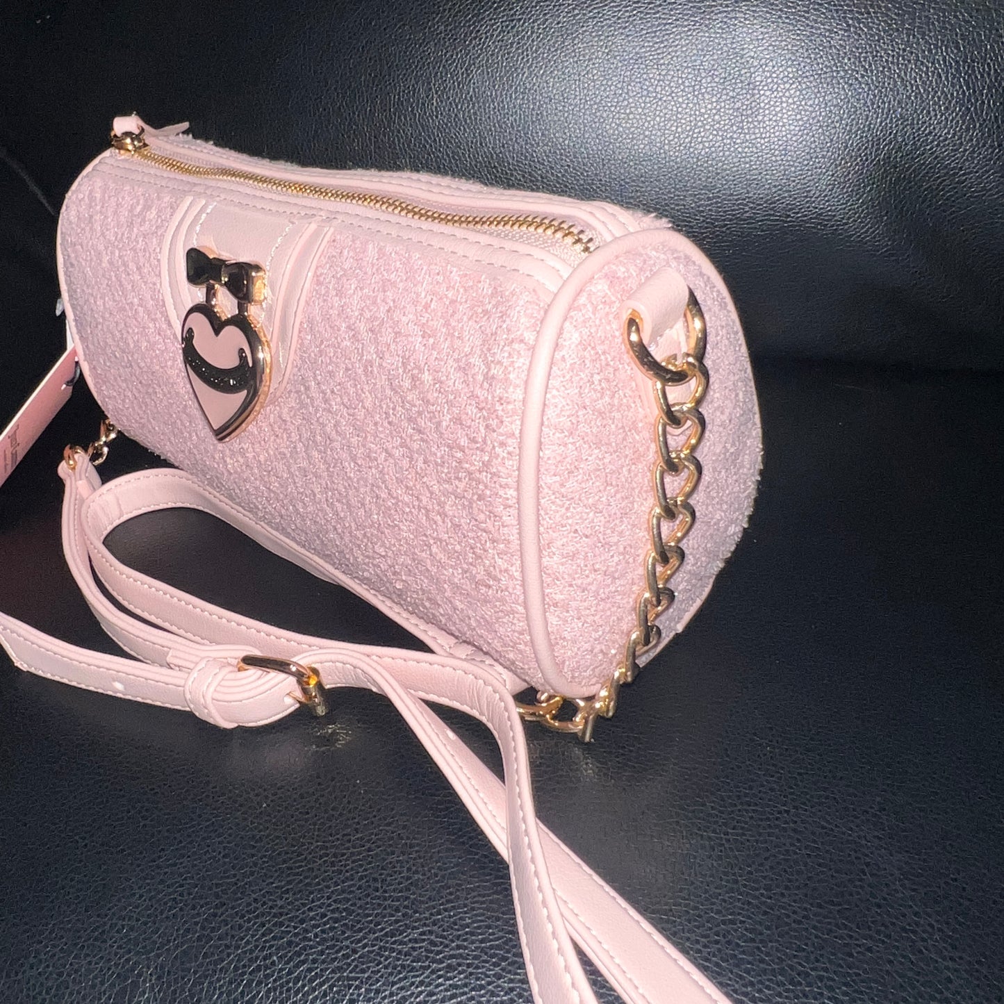 New Pink Juicy Couture Purse Barrel Crossbody Bag