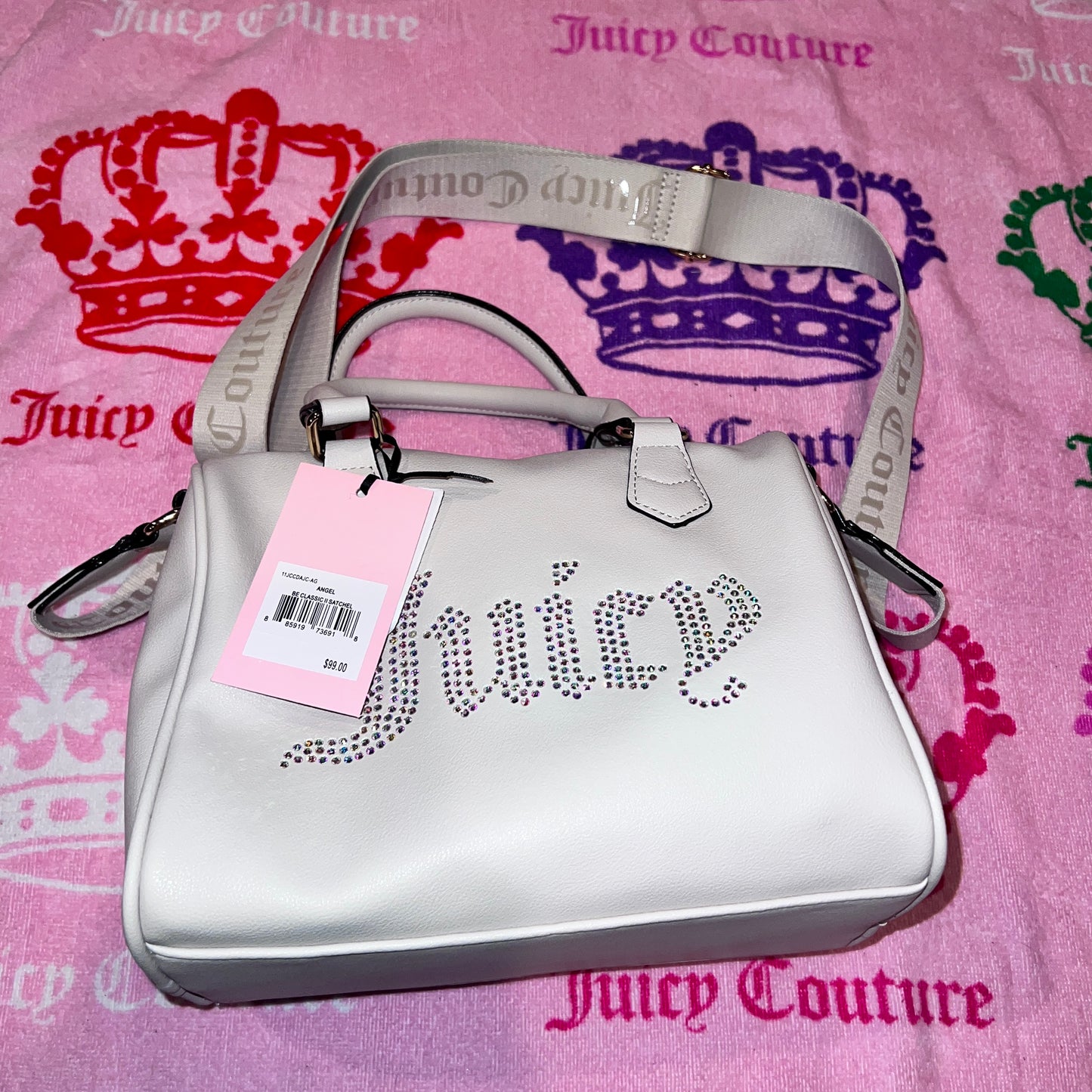 New White Juicy Couture Purse Bowler Bag Handbag Be Classic Satchel MSRP $99