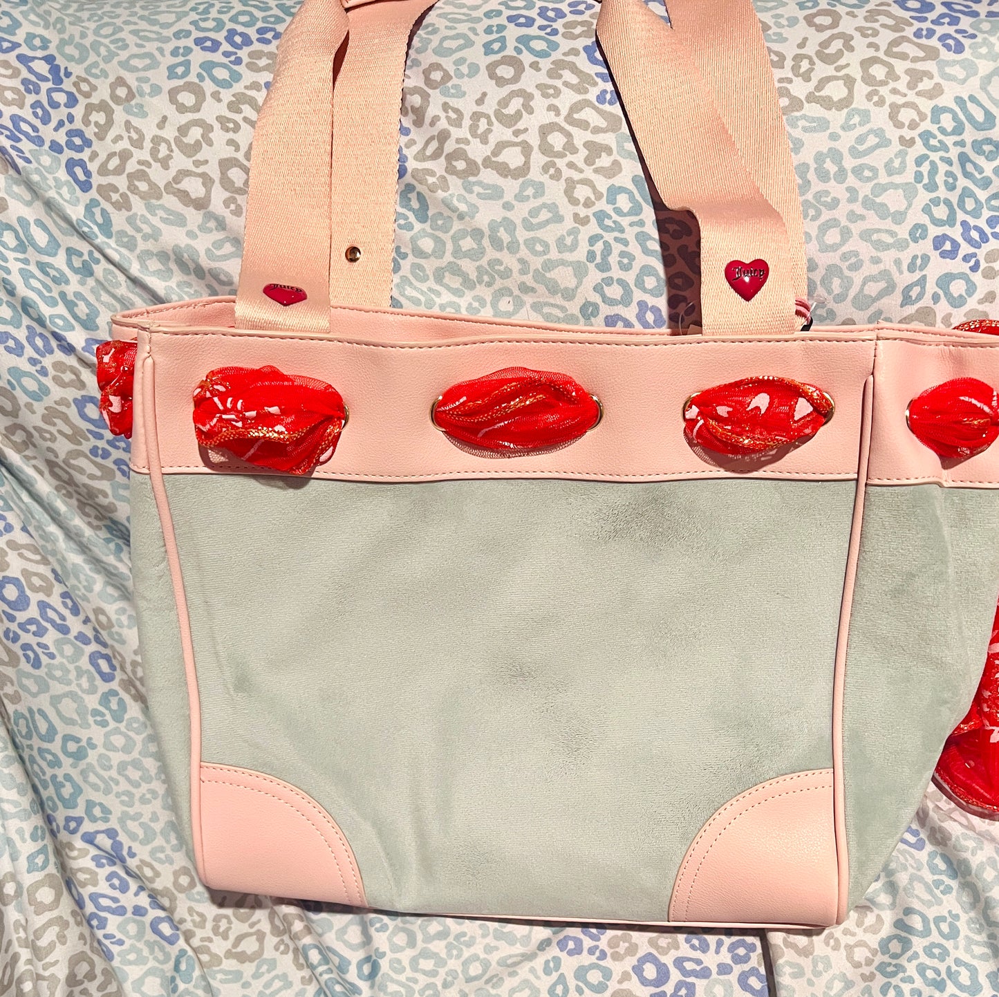 New Green Juicy Couture Purse Daydreamer Tote Bag Handbag Spill the Juicy Tea