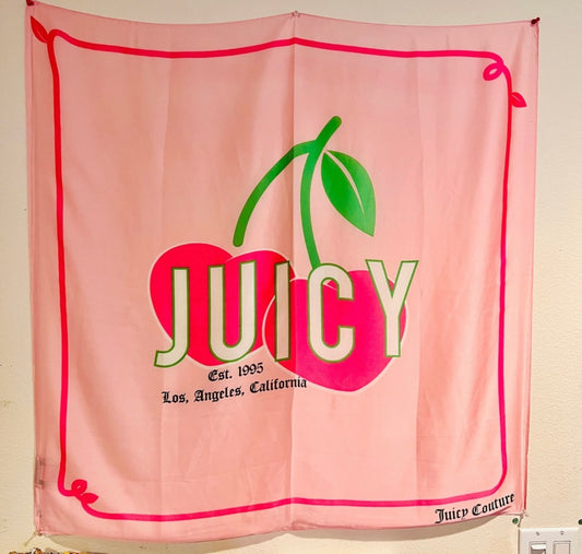Juicy Couture Scarf Tapestry Pink Cherry
