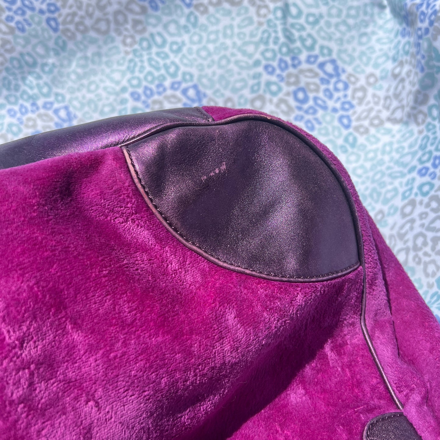 Vintage Rare Purple Juicy Couture Purse Shoulder Bag Handbag Satchel Velvet Y2K