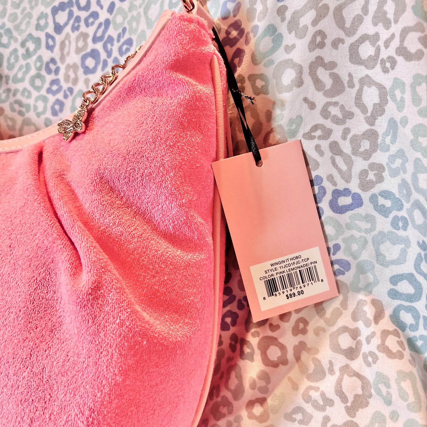 New Pink Juicy Couture Purse + Wallet NWT Butterfly Bag Satchel Handbag