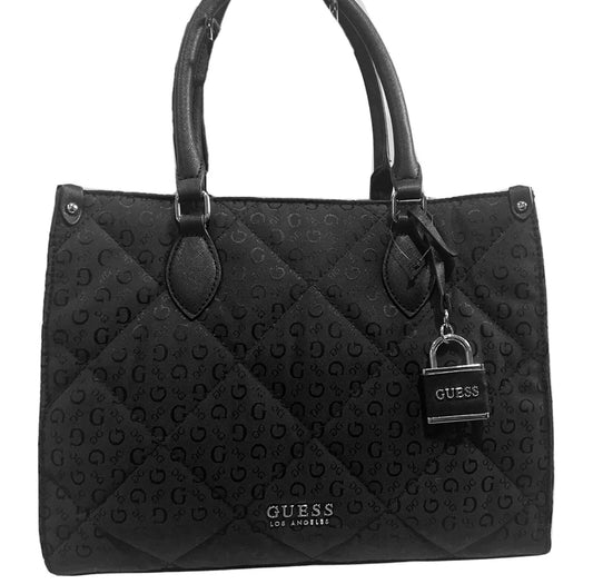 New Quilted Black Guess Purse