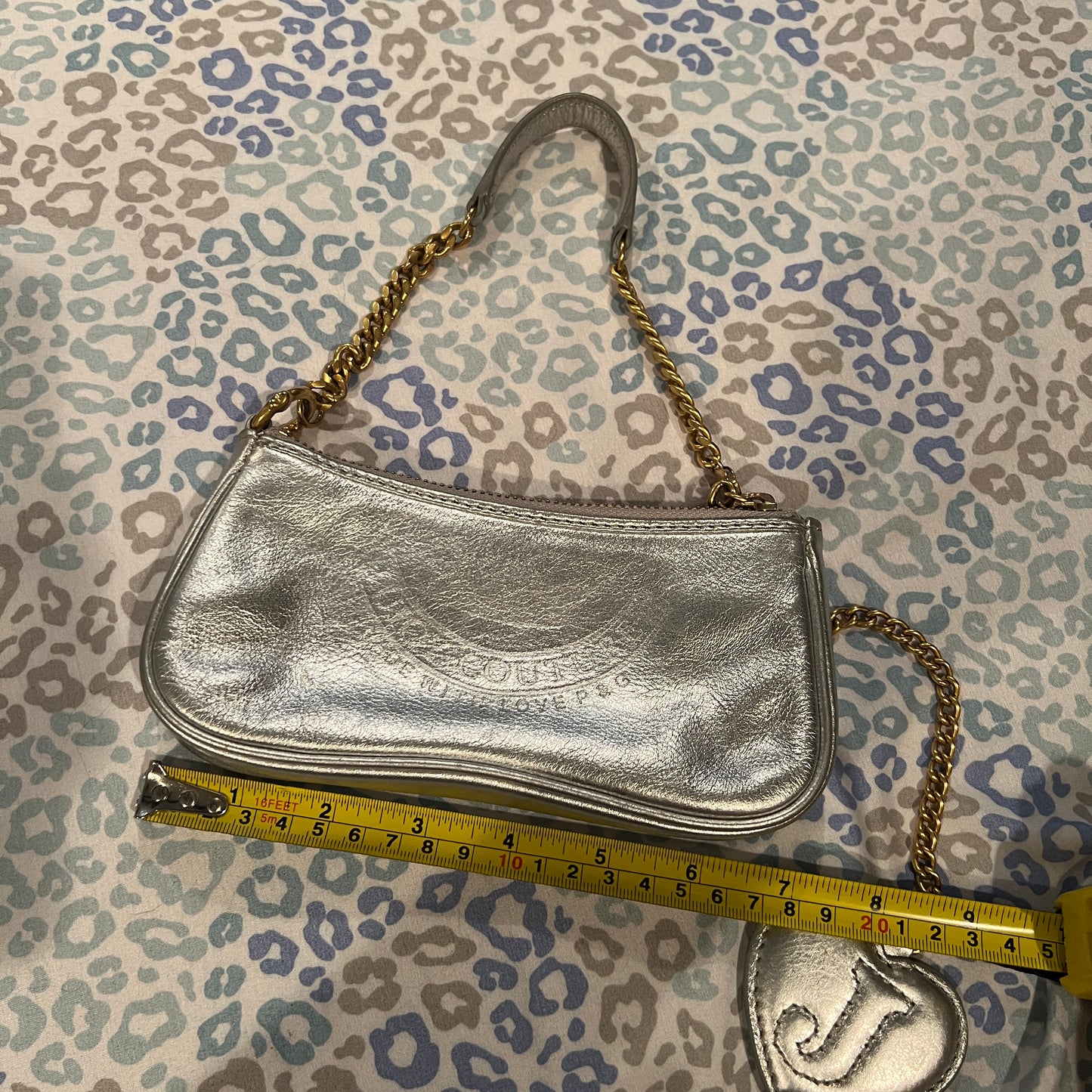 Rare Vintage Silver Juicy Couture Mini Bag Purse Handbag Y2K from 2005