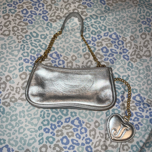 Rare Vintage Silver Juicy Couture Mini Bag Purse Handbag Y2K from 2005