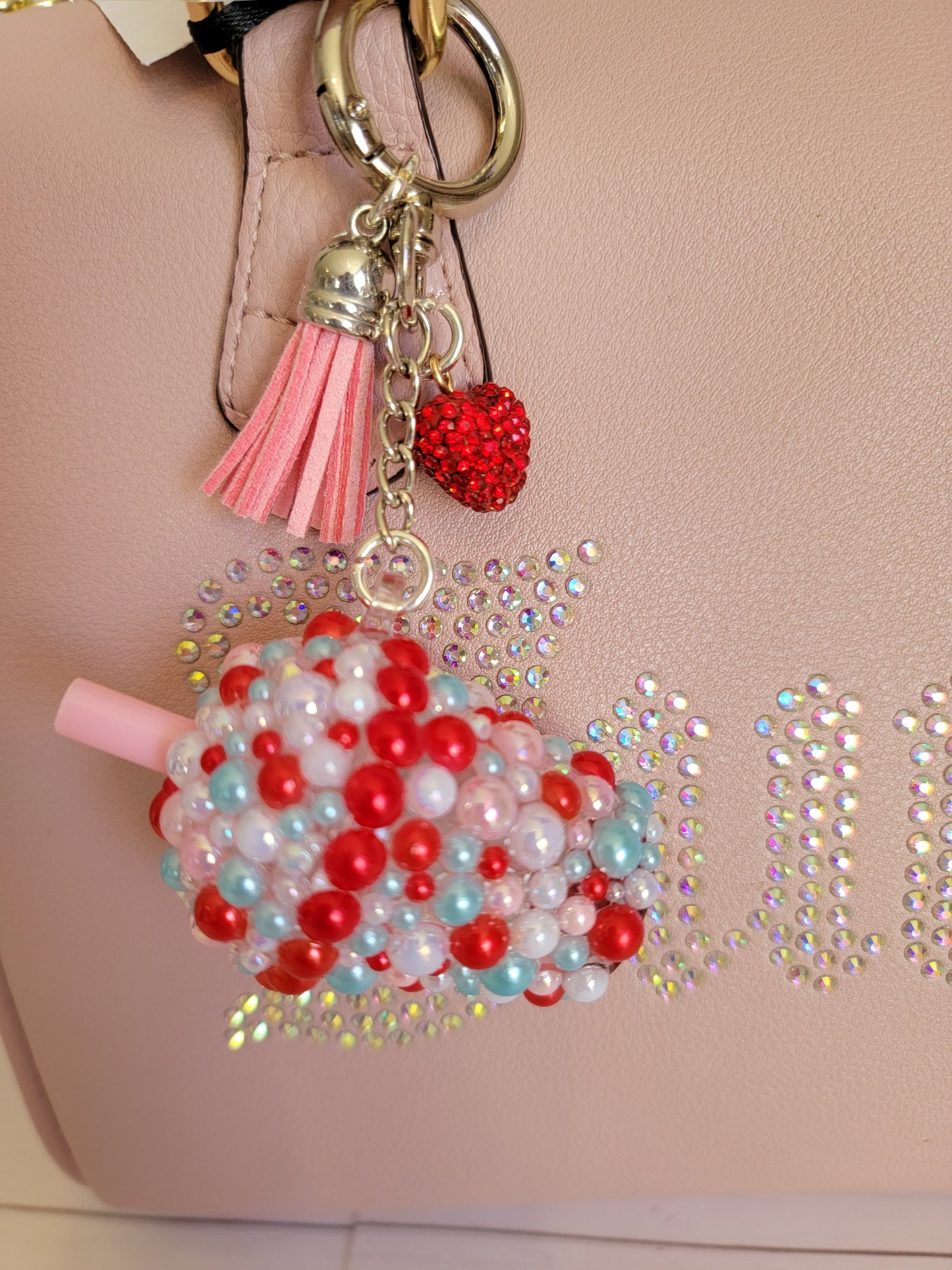 Valentine's Day Rhinestone Keychain