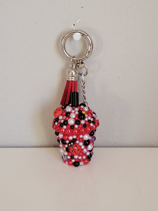 Ladybug Rhinestone Keychain