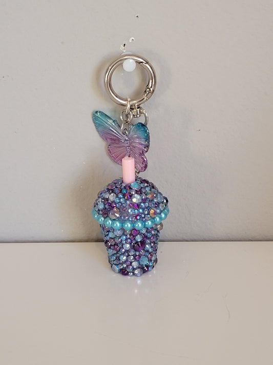 Purple Spring Keychain