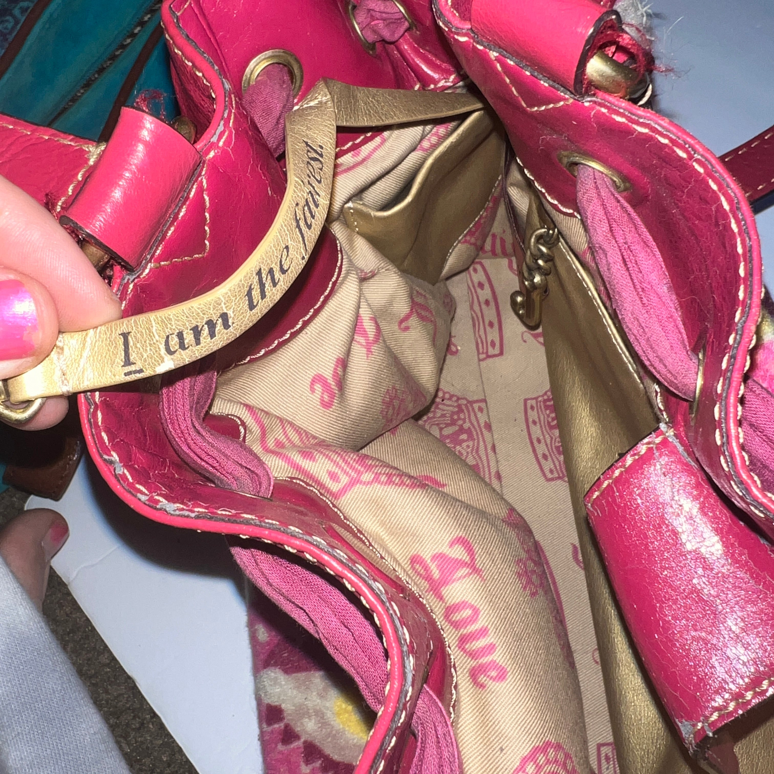 Juicy Couture juicy Angel Hot Pink Barrel Handbag - Etsy Sweden