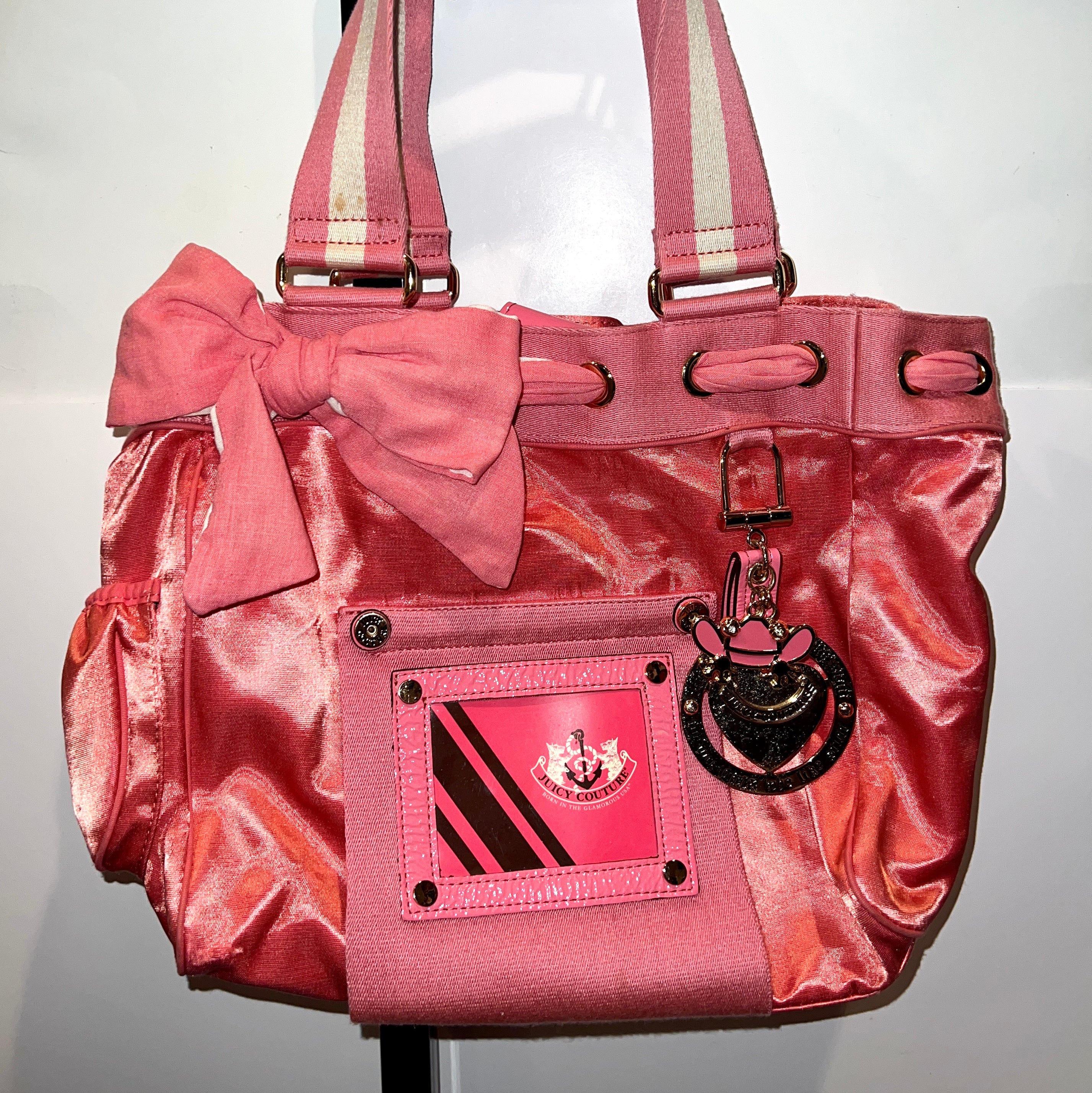 Juicy Couture pink and beige scottie dog daydreamer tote｜TikTok Search
